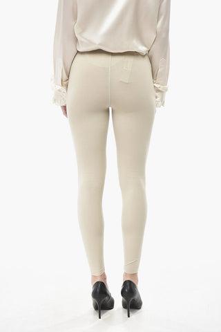ESSENTIALS Stretch-Baumwoll-Leggings Mit Elastischem Bund Mit Logo