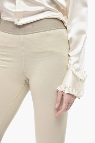ESSENTIALS Stretch-Baumwoll-Leggings Mit Elastischem Bund Mit Logo