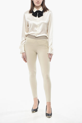 ESSENTIALS Stretch-Baumwoll-Leggings Mit Elastischem Bund Mit Logo