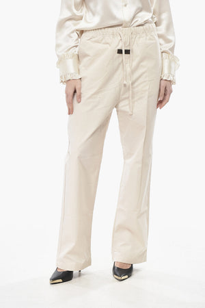 ESSENTIALS Casual-Hose Aus Baumwollmischung Mit Elastischem Bund