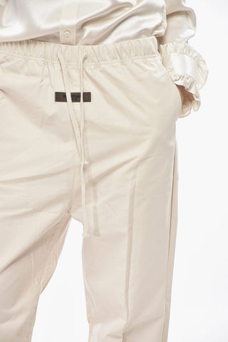 ESSENTIALS Casual-Hose Aus Baumwollmischung Mit Elastischem Bund