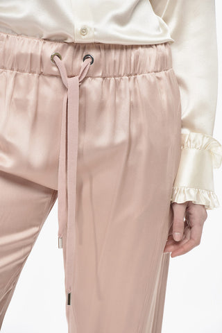 Satin Joggers VALENTINA with Cuffs