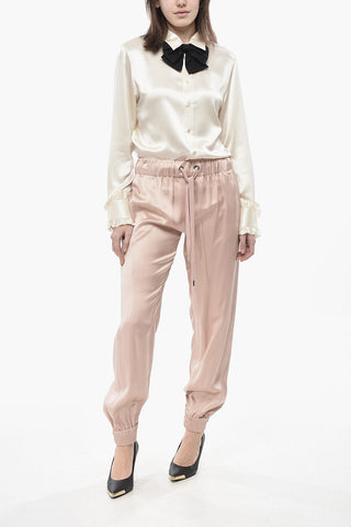 Satin Joggers VALENTINA with Cuffs