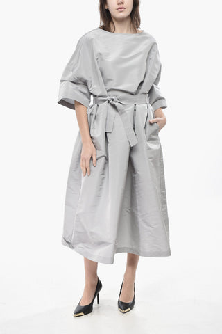 Kaftan Aus Seidenorganza Mit Gürtel