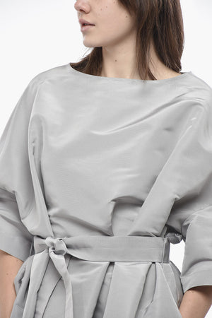 Silk Organza Kaftan With Belt