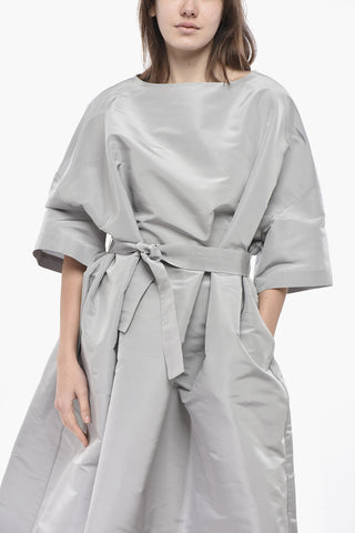 Kaftan Aus Seidenorganza Mit Gürtel