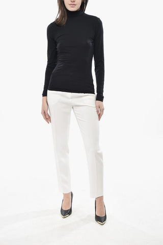 Long-Sleeve Top With High Neck
