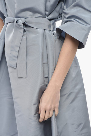 Silk Organza Kaftan With Belt
