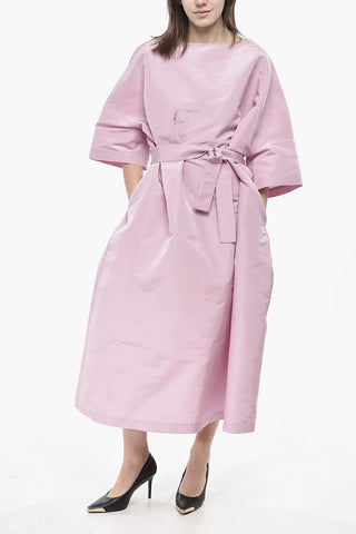 Kaftan Aus Seidenorganza Mit Gürtel