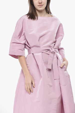 Kaftan Aus Seidenorganza Mit Gürtel