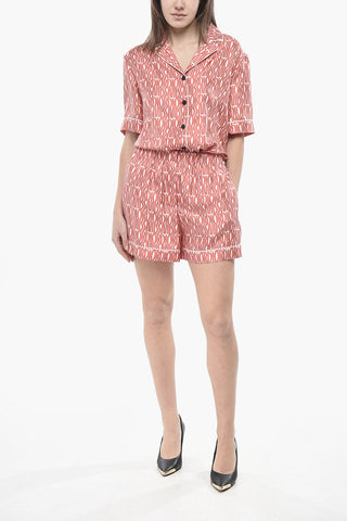 MISS DIOR Shorts in Seta Monotivo Monogram