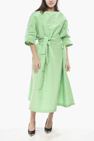 Silk Organza Kaftan With Belt