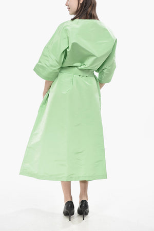 Kaftan Aus Seidenorganza Mit Gürtel
