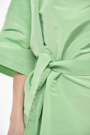 Silk Organza Kaftan With Belt