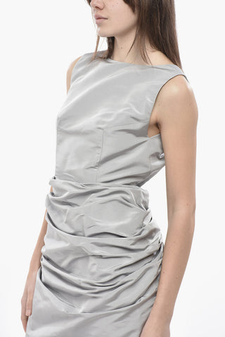 Meerjungfrauenkleid aus Seide mit tiefem Rückenausschnitt