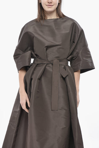 Silk Organza Kaftan With Belt
