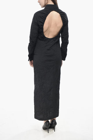 Shirtdress ROVIGO aus Baumwoll-Mix mit rückenfreiem Design