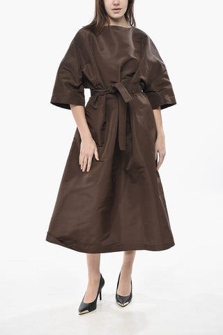 Kaftan Aus Seidenorganza Mit Gürtel
