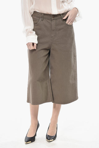Denim Gaucho Shorts