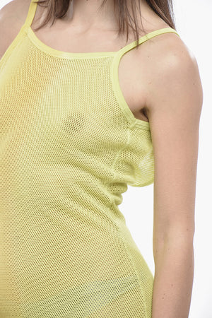 Acid-Wash Slipkleid Aus Mesh