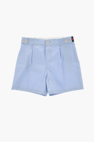 Shorts in Cotone con Bande Iconiche