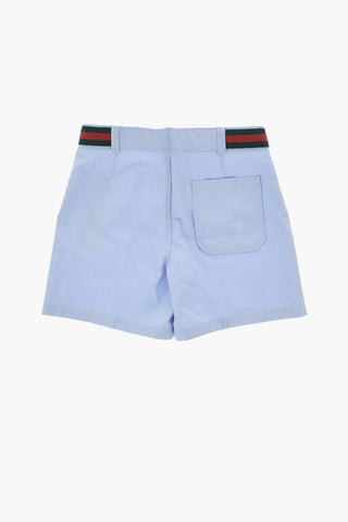 Shorts in Cotone con Bande Iconiche