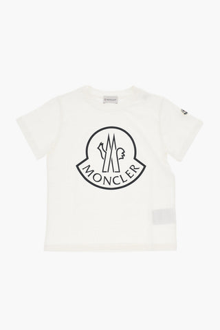 Cotton Jersey Crewneck T-Shirt with Printed Logo