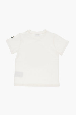 Cotton Jersey Crewneck T-Shirt with Printed Logo