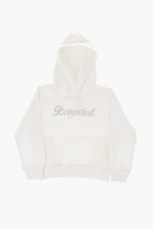Brushed Cotton Hoodie with Embroidered Logo