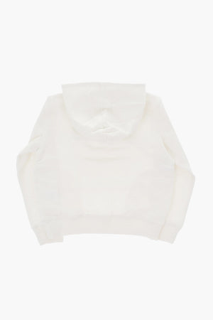 Brushed Cotton Hoodie with Embroidered Logo
