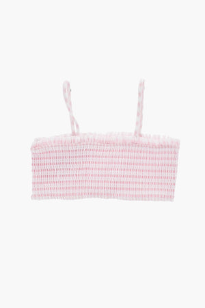 Top Bikini in Nylon Stretch a Punto Smock