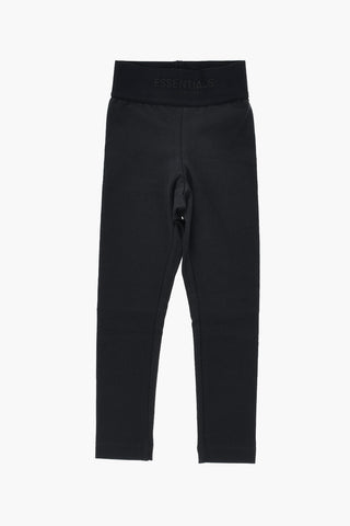 ESSENTIALS Leggings aus Baumwolle mit Ton-in-Ton-Monogramm