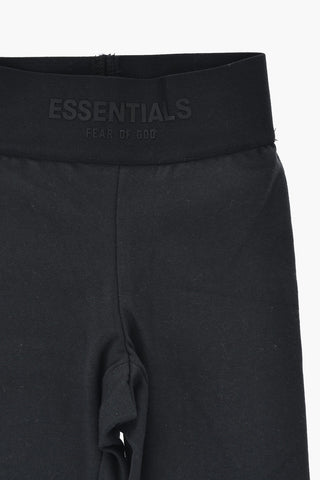 ESSENTIALS Leggings aus Baumwolle mit Ton-in-Ton-Monogramm