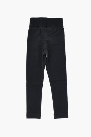 ESSENTIALS Leggings aus Baumwolle mit Ton-in-Ton-Monogramm