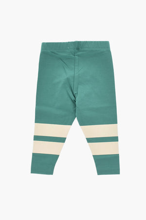 Stretch-Cotton Leggings With Stripe Detail