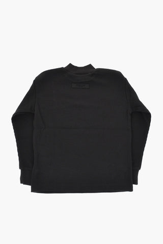 ESSENTIALS 경량 코튼 벌집 터틀넥 스웨터