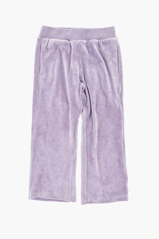Velour Pants With Iconic Rhinestone Detail