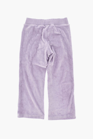 Velour Pants With Iconic Rhinestone Detail