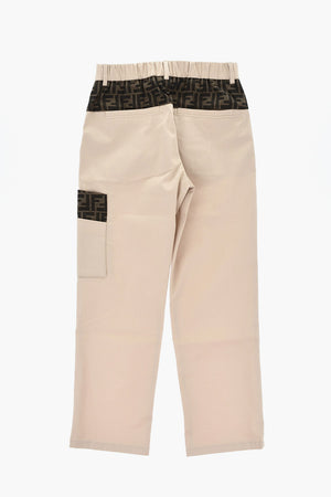 Hose aus Stretch-Baumwolle mit Logodetails
