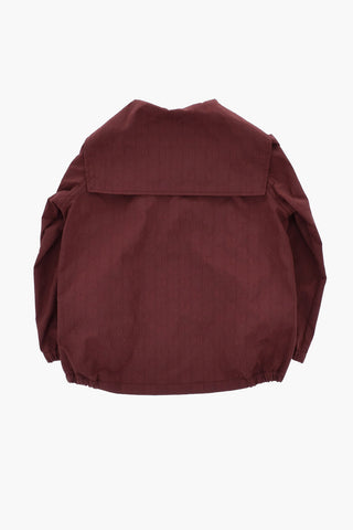 Giubbotto in Nylon con Monogram All-Over e Cappuccio