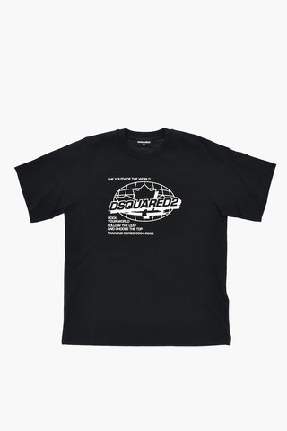 T-Shirt Girocollo ROCK YOUR WORLD in Cotone