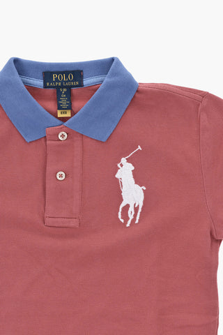 Cotton Piqué Polo with Contrast Collar