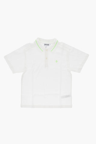 Cotton 2-Button Polo With Contrast Details