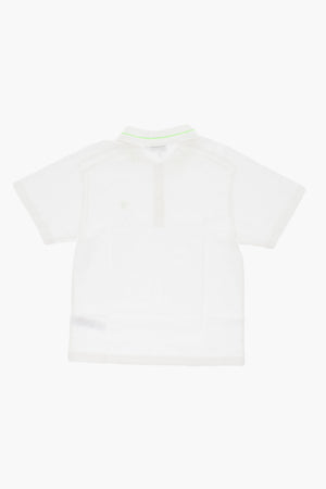Cotton 2-Button Polo With Contrast Details