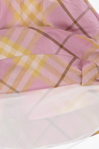 실크 플레어 드레스 LAILA 아이코닉 체크