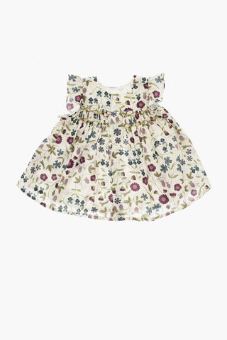 Floral-Print Blouse NAOMIE With Buttoned Back And Ruffled Sleeve