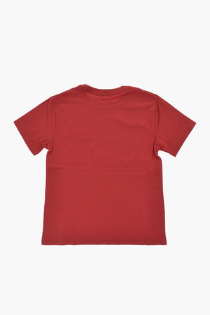 Einfarbiges Rundhals-T-Shirt