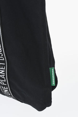 ONE LIFE ONE PLANET Organic Cotton Tote Bag with Logo Details