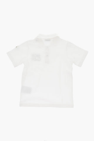 Polo in Cotone Piquet con Logo Ricamato