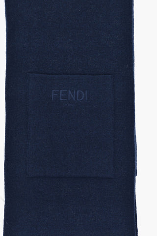 Wool Scarf With All-Over Monogram